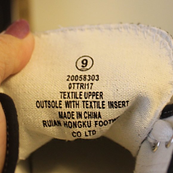 Mens OT Revolution BLACK Canvas Low Top Sneakers Shoes Size 9 - Picture 6 of 7